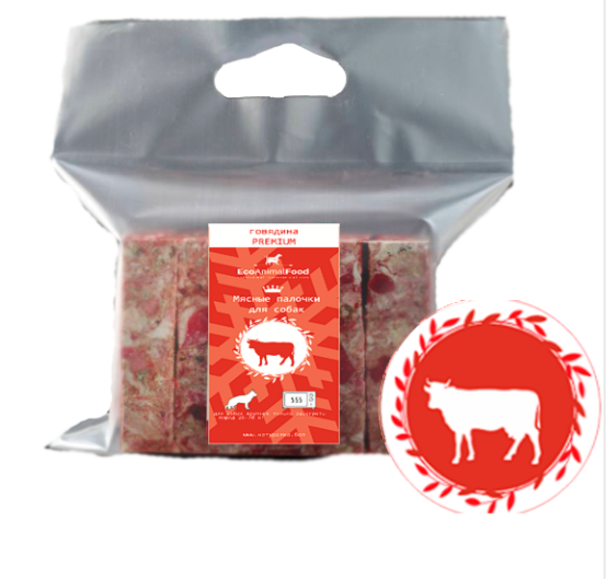 «Говядина Премиум» для крупных пород собак.